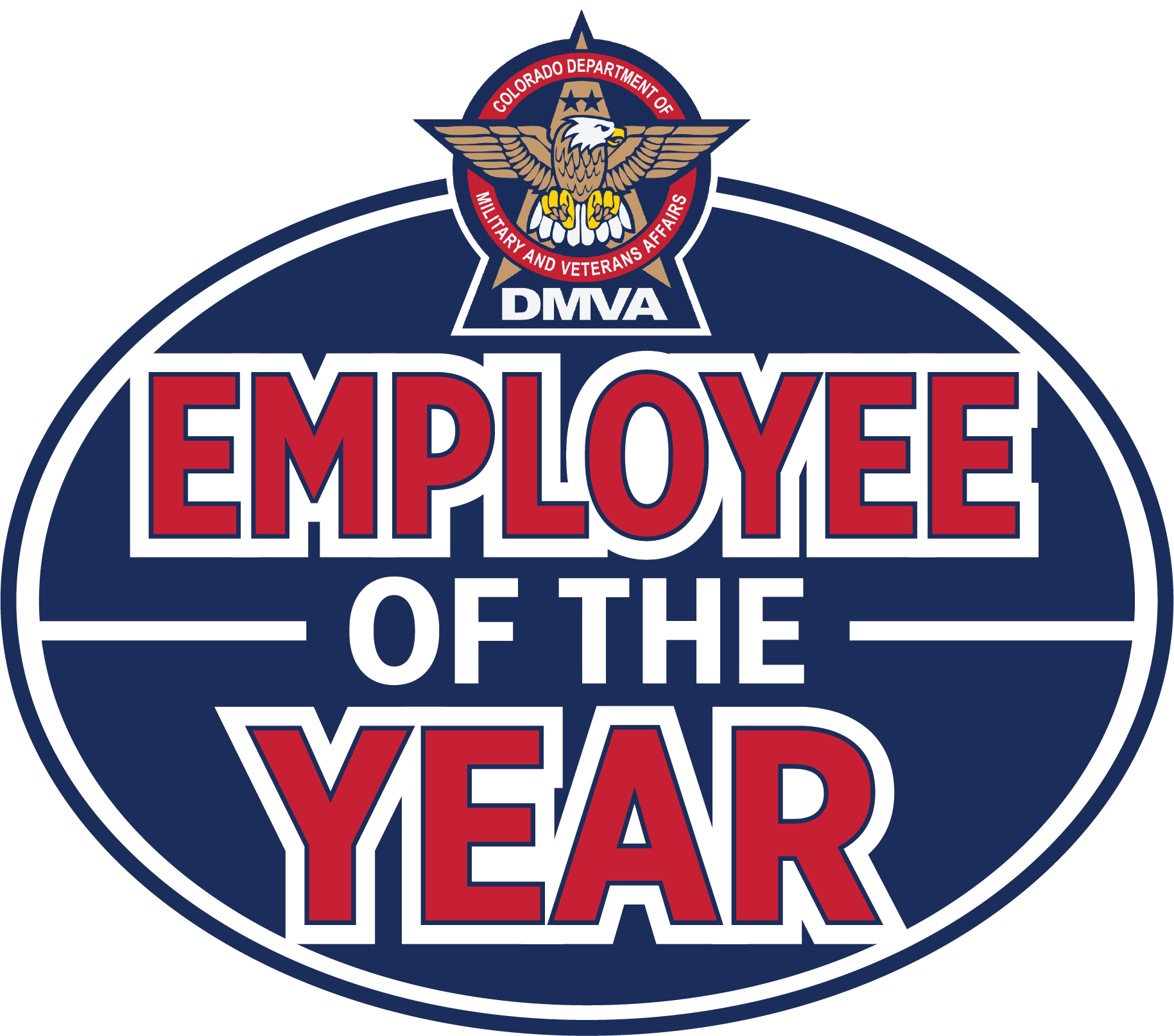 DMVA Employee of the Year logo DMVA Employee of the Year logo